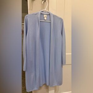 Chico's Light Blue Open Front Sweater